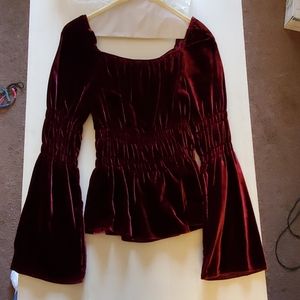 Velvet blouse